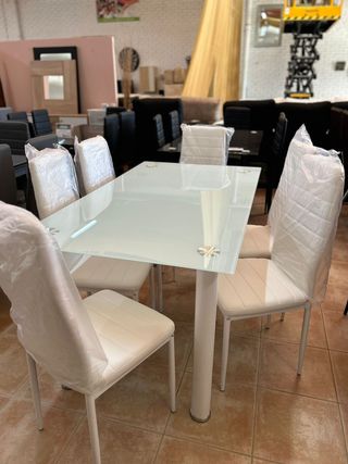 Conjunto Mesa Con 6 Sillas - Comedor 