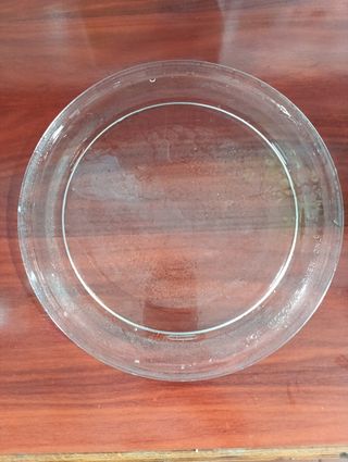 Plato de cristal para microondas