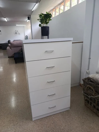 NUEVA!! Cómoda Sinfonier Blanca 5 Cajones Nueva