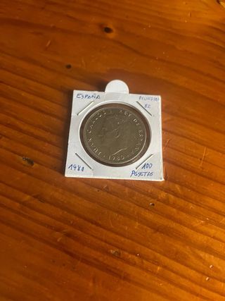 Moneda 100 Pesetas España Juan Carlos Rey 1980