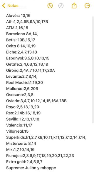 Colección Liga 25-26