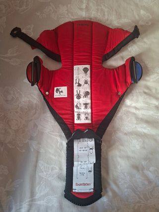 Mochila Portabebés BabyBjörn Active Negra/Roja