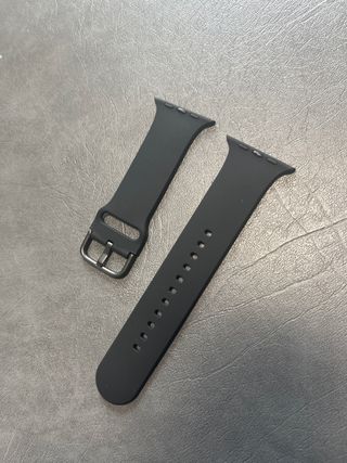 Correa Silicona Negra Apple Watch.