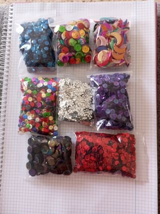 Lote de lentejuelas para manualidades