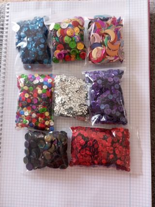 Lote de lentejuelas para manualidades