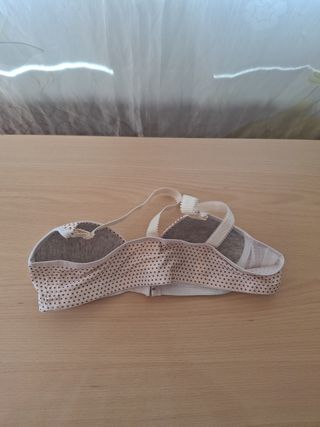 Sujetador 95B Beige Lunares