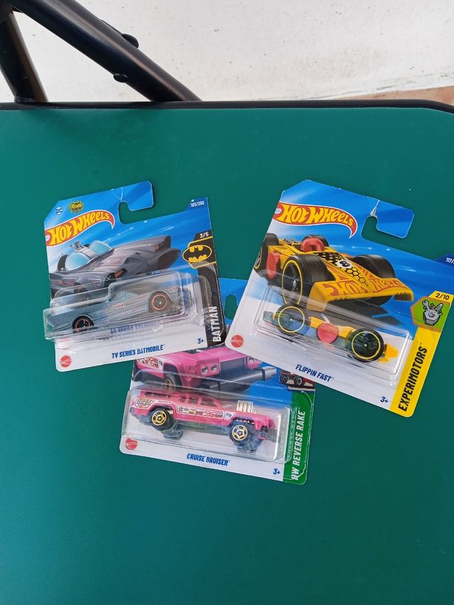 Lote 3 coches Hot Wheels