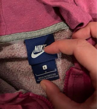 Chaqueta Nike Rosa con Cremallera