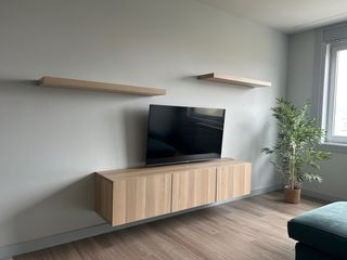 Mueble TV y Baldas Flotantes Ikea