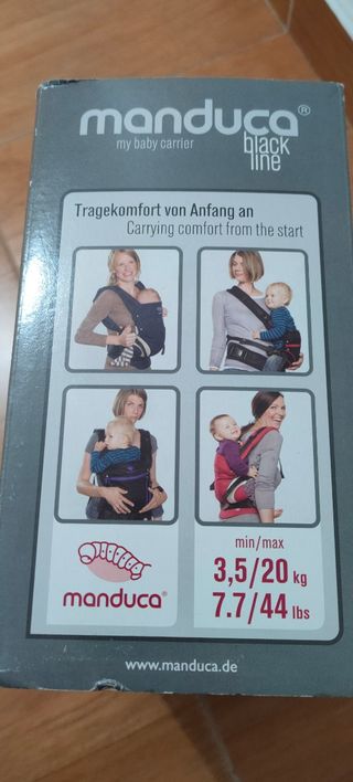 Mochila Portabebés Manduca Negra