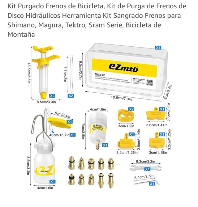 Kit Purgado Frenos Bicicleta Hidráulicos