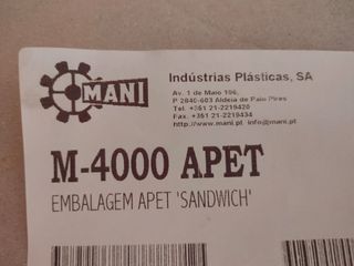 Envase para sándwich con tapa