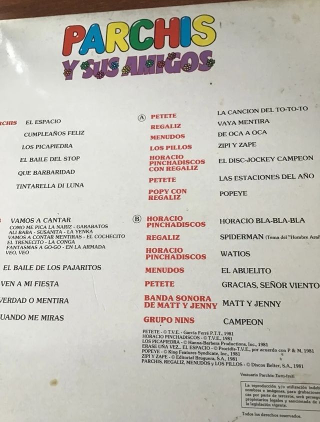 Vinilo Parchís y sus amigos - 25 Grandes Éxitos