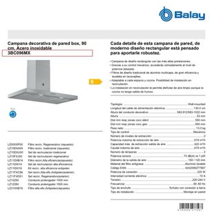 Campana extractora Balay