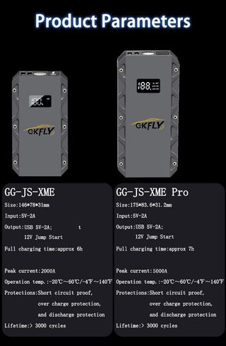 Arrancador de Batería Portátil GKFLY