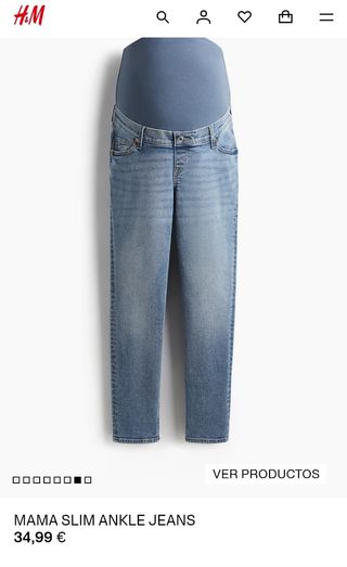 Vaqueros premamá H&M azules