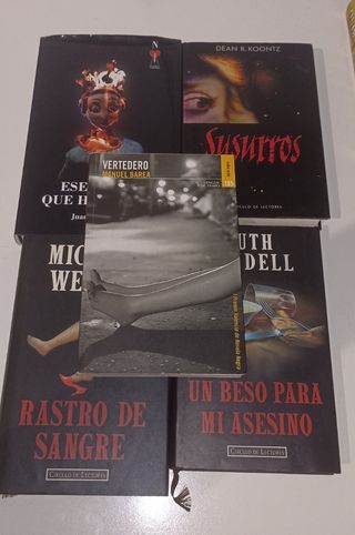Pack 5 libros novela policiaca y negra