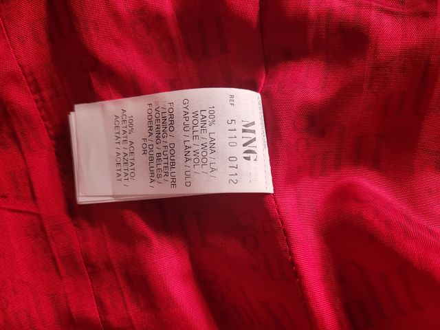 Americana MNG Lana Roja Talla 36