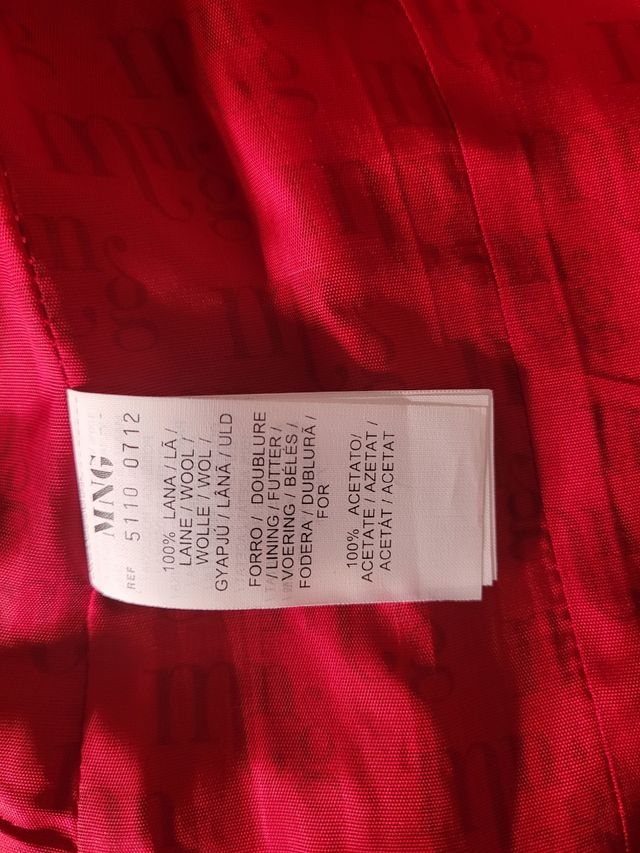 Americana MNG Lana Roja Talla 36