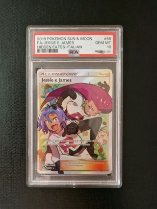 Pokémon Jessie e James PSA10 Destino Sfuggente ITA