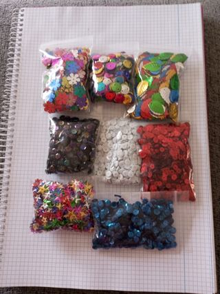 Lote de lentejuelas para manualidades