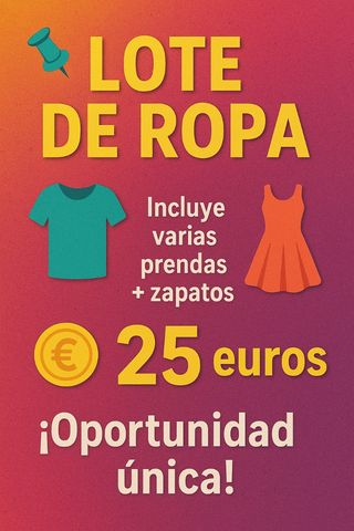 Lote de ropa y zapatos