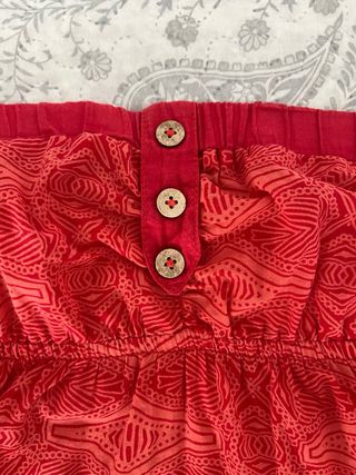 Top sin tirantes estampado