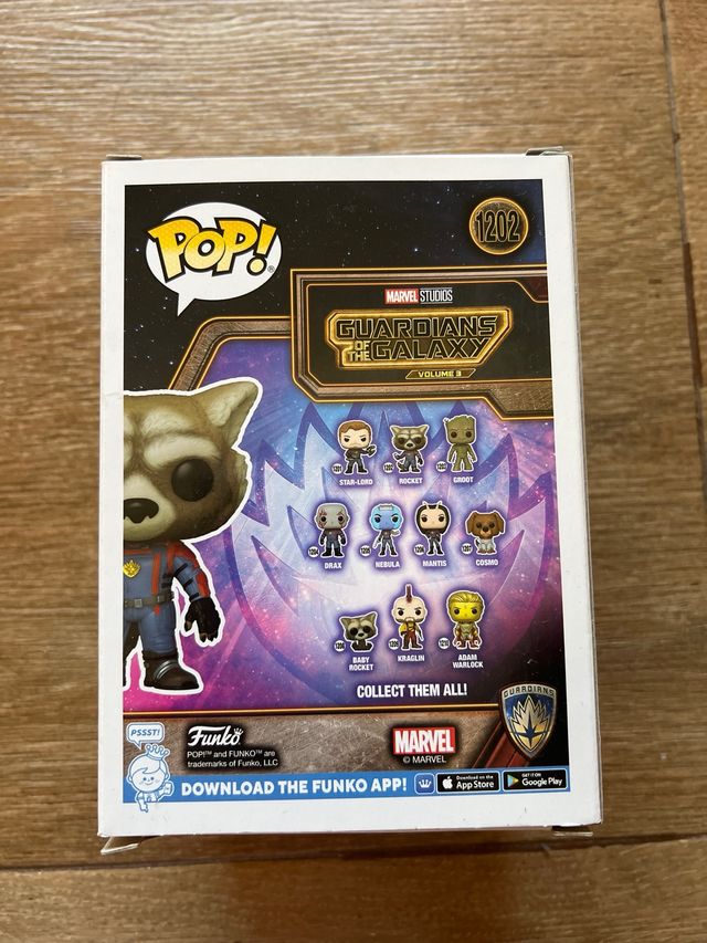 Funko Pop! Rocket Guardians of the Galaxy 1202
