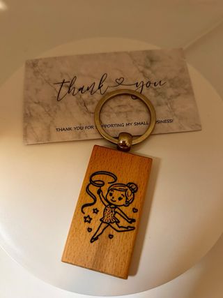 Llavero personalizado de madera