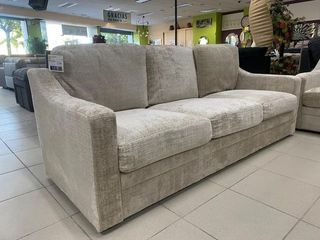 Sofá 3+2 plazas gris y beige