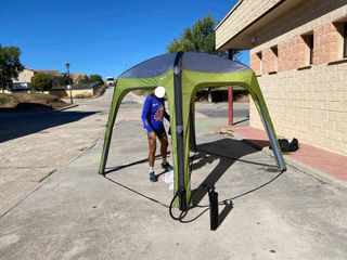 Cenador Carpa Hinchable Berger Avio-L Verde/Blanca