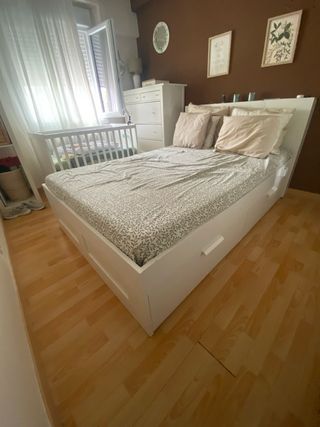Cama BRIMNES Ikea Blanca