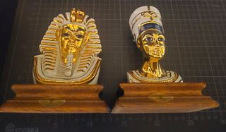 Bustos Nefertiti y Tutankamón Dorados