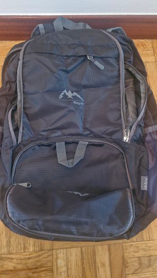 Mochila plegable Royan negra