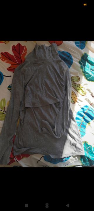 Suéter premamá y lactancia gris