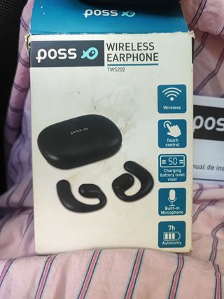 Cascos inalámbricos Poss TWS202 negros