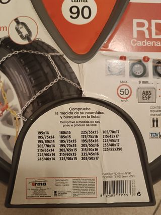 Cadenas de nieve 9mm Talla 90