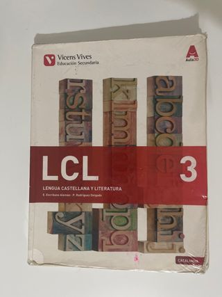 Libro de lengua castellana y literatura de 3 ESO.