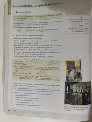 Libro de lengua castellana y literatura de 3 ESO.