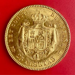 Alfonso XII 25 Pesetas 1879 Oro