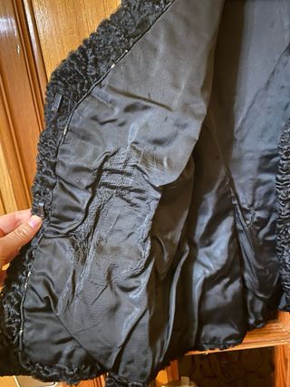 Abrigo de astracán negro