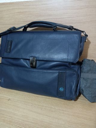 Maletín Piquadro Azul Piel