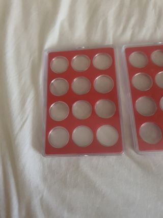 3 Expositor Monedas Rojo