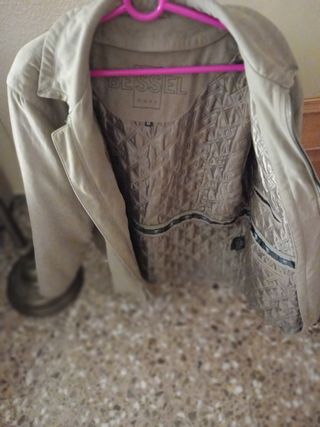 Chaquetón hombre marrón doble forro,talla 52