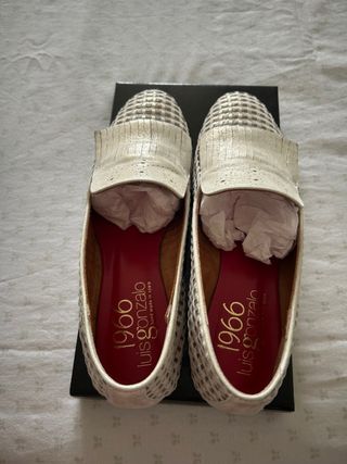Mocasines Luis Gonzalo Piel Plata