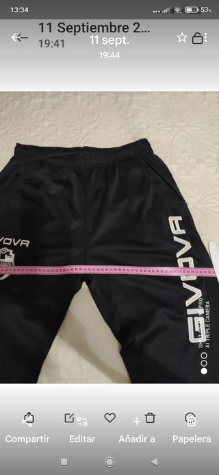 Chándal Givova Negro y Blanco