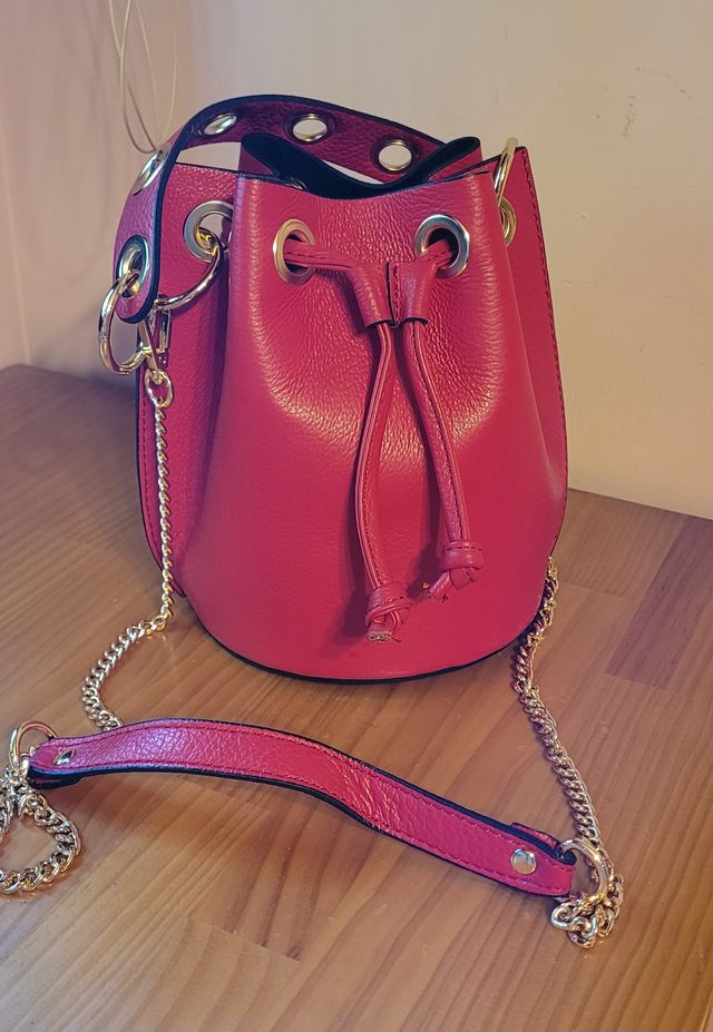 Bolso cubo de piel Borse in Pelle 