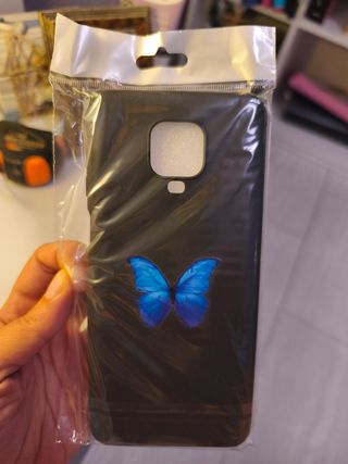 Funda Xiaomi Redmi Note 9 Pro Mariposa Azul