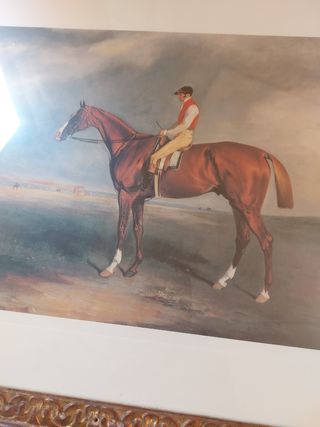 Cuadro de caballo y jinete