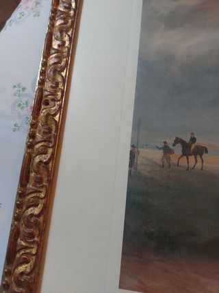 Cuadro de caballo y jinete